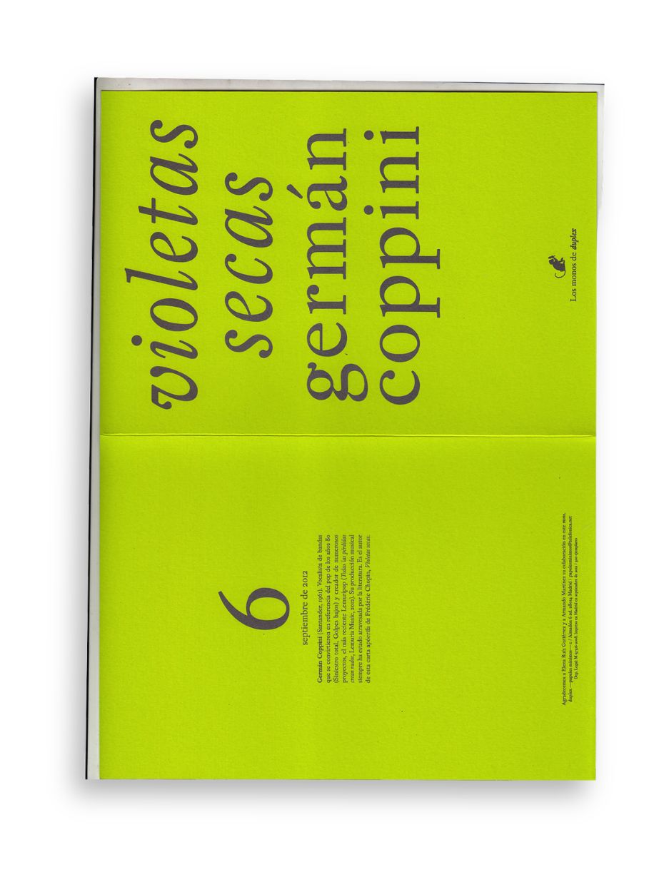 VIOLETAS SECAS / Germán Coppini