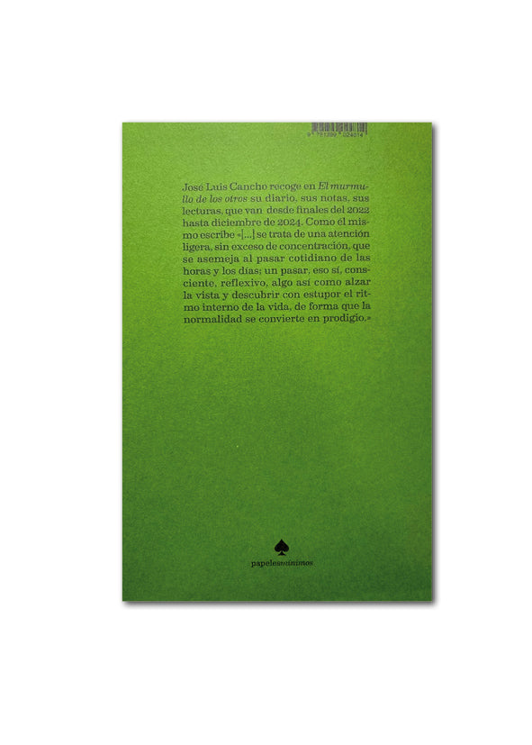 EL MURMULLO DE LOS OTROS. DIARIO / José Luis Cancho