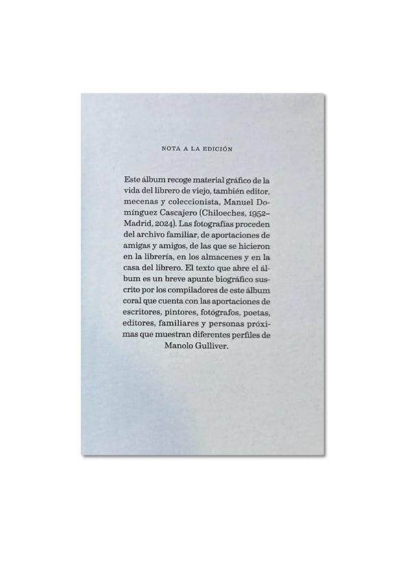 MANOLO GULLIVER. ÁLBUM / VV. AA.