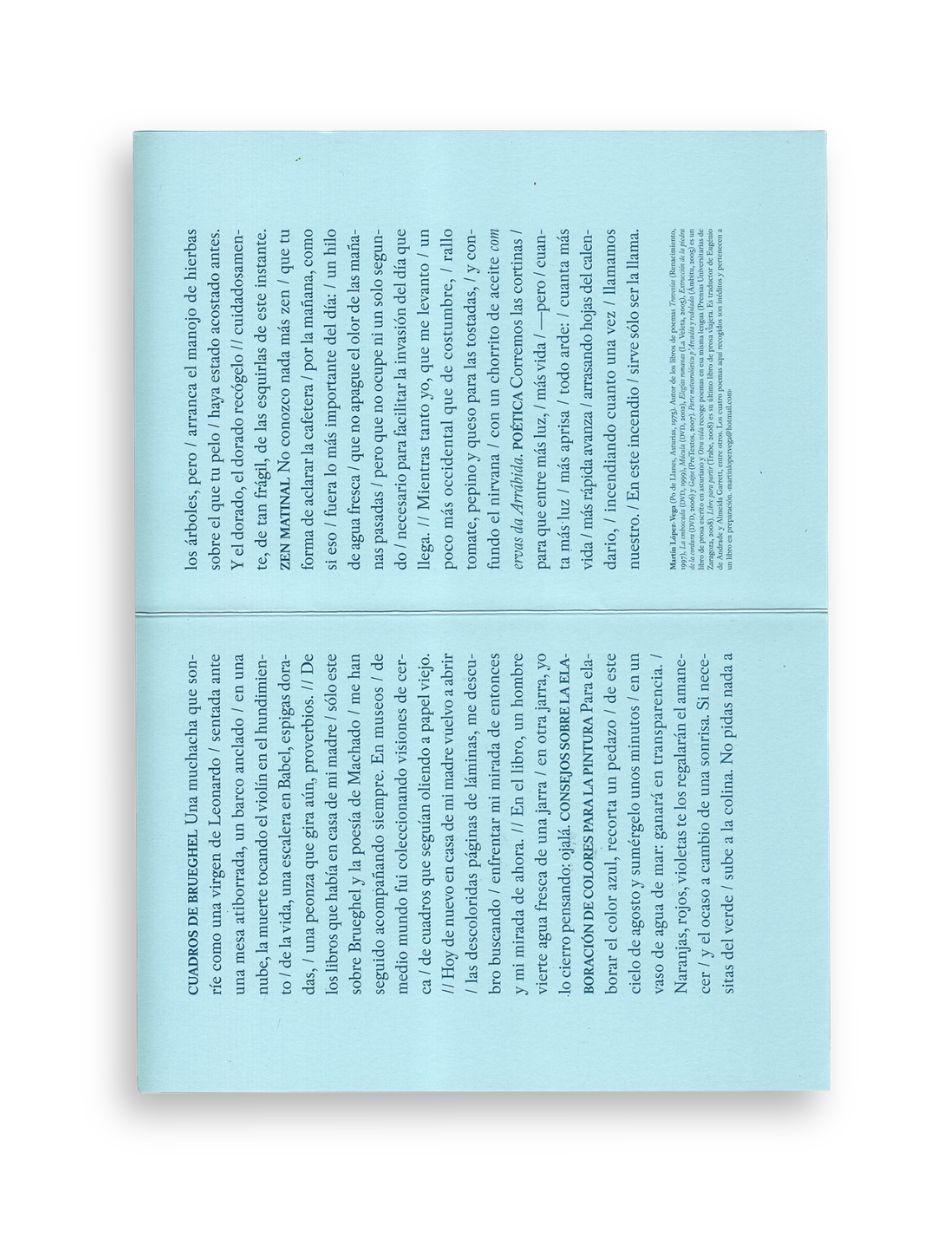 CUATRO POEMAS / Martín López-Vega