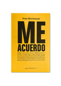 ME ACUERDO / Jesús Marchamalo