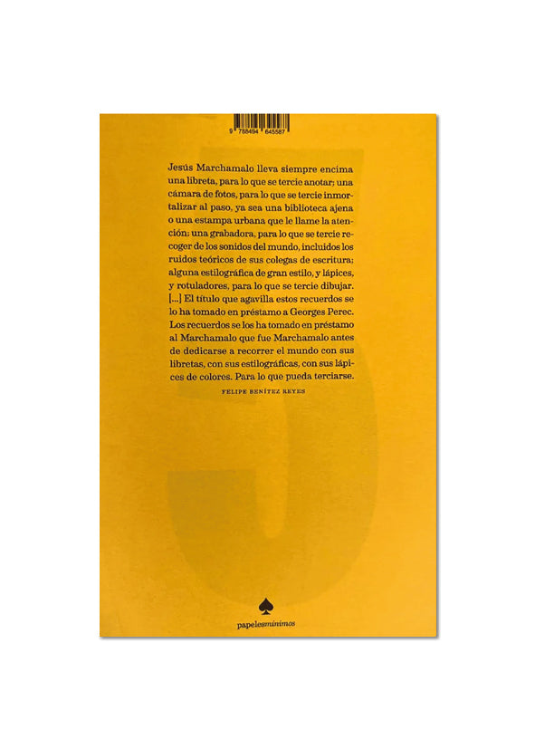 ME ACUERDO / Jesús Marchamalo