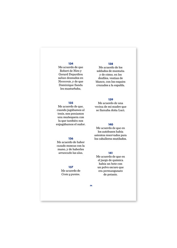 ME ACUERDO / Jesús Marchamalo