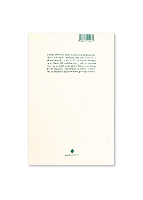 TIEMPO ORDINARIO / Eduardo Laporte