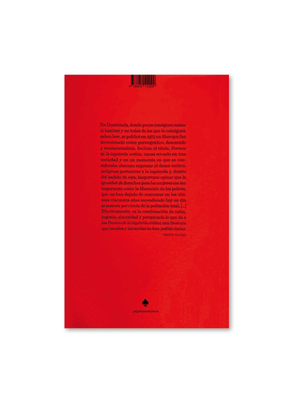 POEMAS DE LA IZQUIERDA ERÓTICA / Ana María Rodas